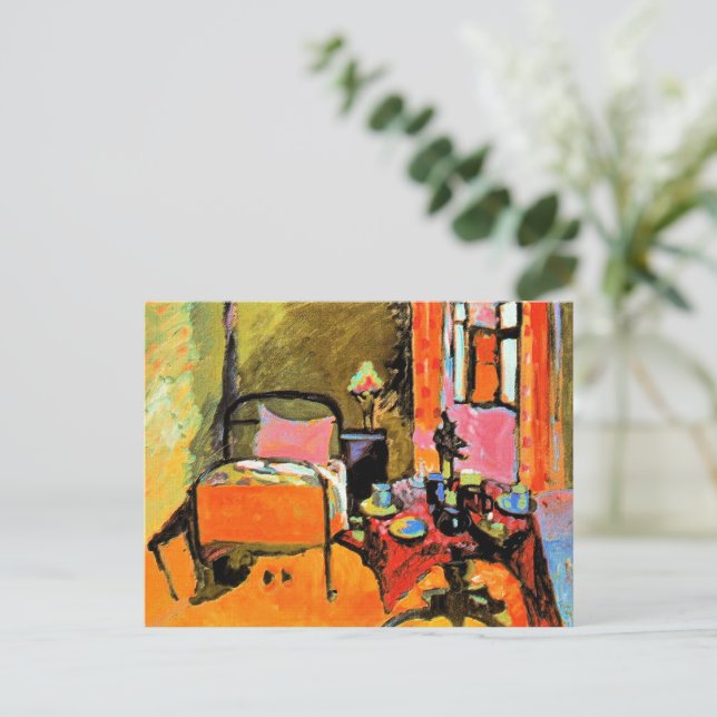 Carte Postale Kandinsky - Chambre à coucher à Aintmillerstrasse, (Debout devant)
