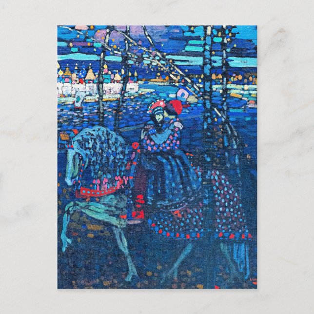 Carte Postale Kandinsky - Couple à cheval (Devant)
