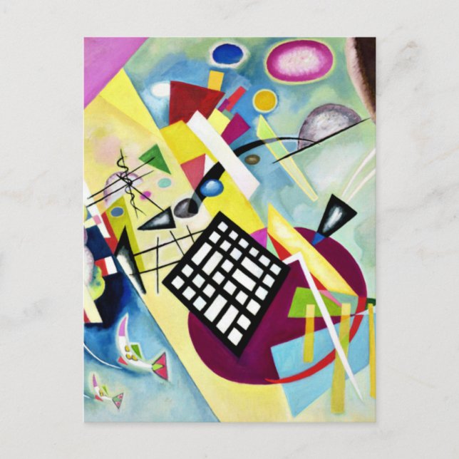 Carte Postale Kandinsky - Grille noire (Devant)