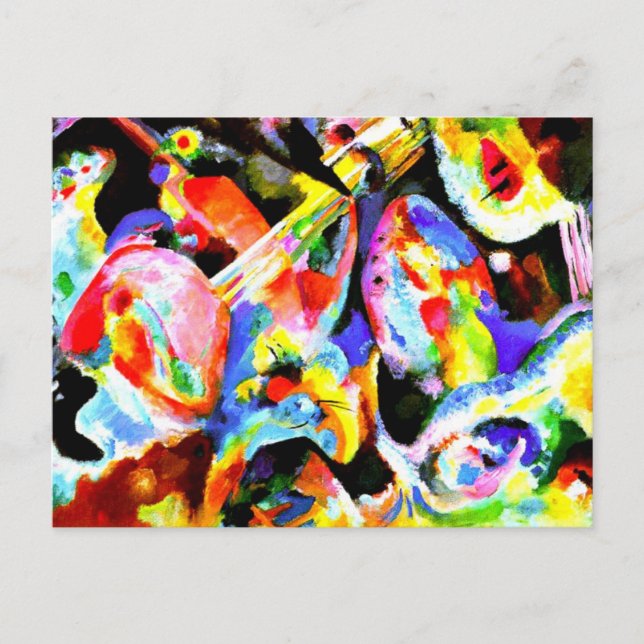 Carte Postale Kandinsky - Inondation Improvisation (Devant)