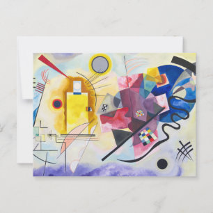 Carte Postale Kandinsky - jaune-rouge-bleu