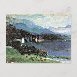 Carte Postale Kandinsky - Kochel, peinture paysagère colorée