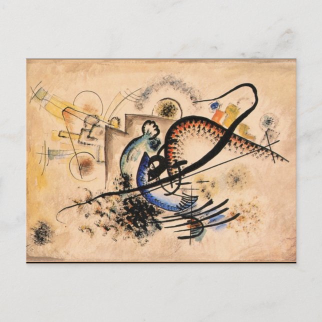 Carte Postale Kandinsky - La Ligne Noire (Devant)