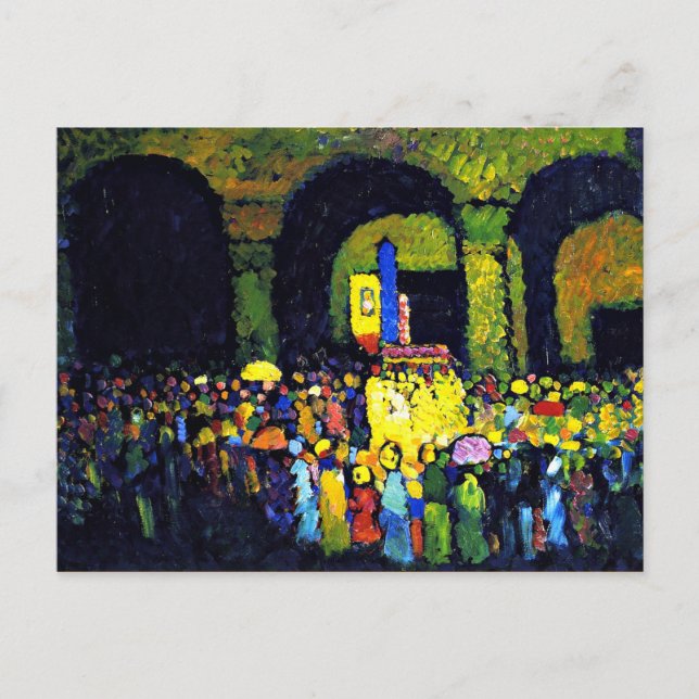 Carte Postale Kandinsky - Ludwigkirche à Murnau (Devant)