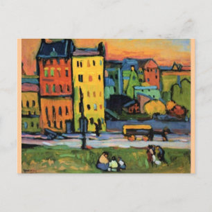 Carte Postale Kandinsky - Maisons à Munich
