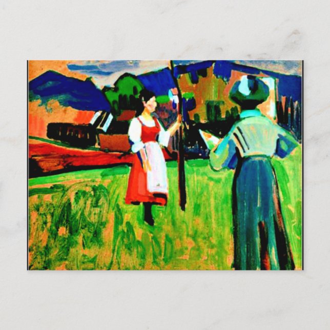 Carte Postale Kandinsky - Murnau, Gabrielle Munter Peinture (Devant)