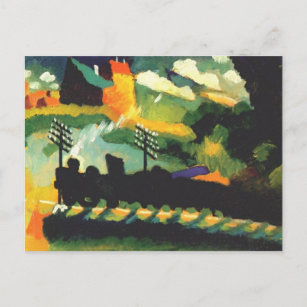 Carte Postale Kandinsky - Murnau, Train et Château