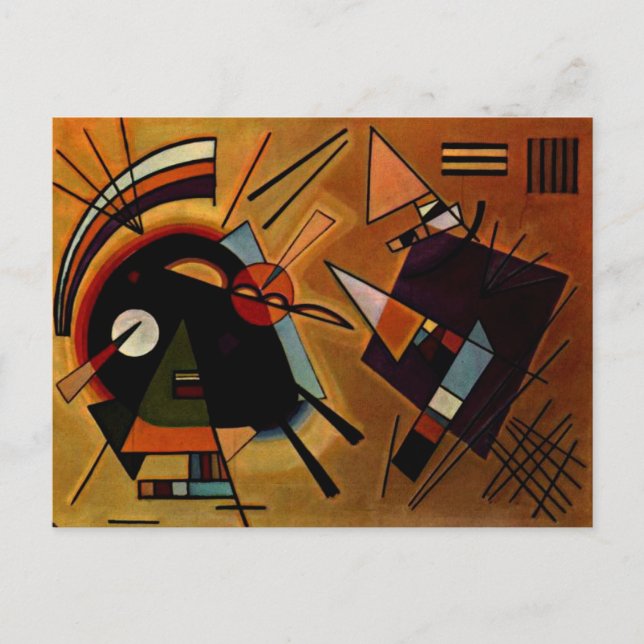 Carte Postale Kandinsky - Noir et Violet, (Devant)