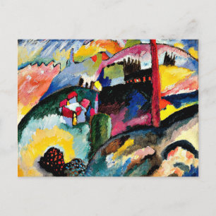 Carte Postale Kandinsky - Paysage avec cheminée d'usine