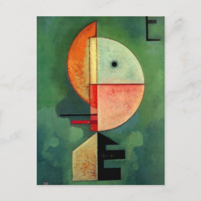 Carte Postale Kandinsky peinture Abstraite ascendante (Devant)