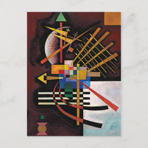 Carte Postale Kandinsky peinture Abstraite oeuvre classique