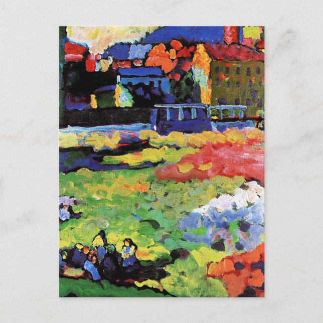Carte Postale Kandinsky - peinture de Munich-Schwabing (Devant)