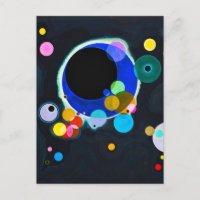 Carte postale Kandinsky Plusieurs cercles