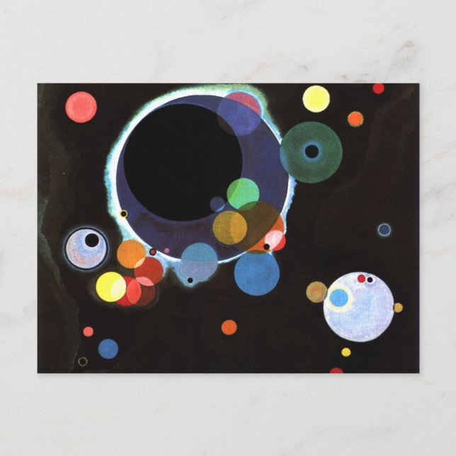 Carte Postale Kandinsky - Plusieurs cercles (Devant)