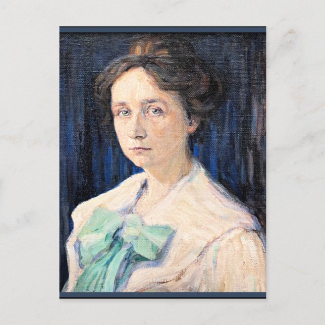 Carte Postale Kandinsky - Portrait de Gabriele Munter (Devant)