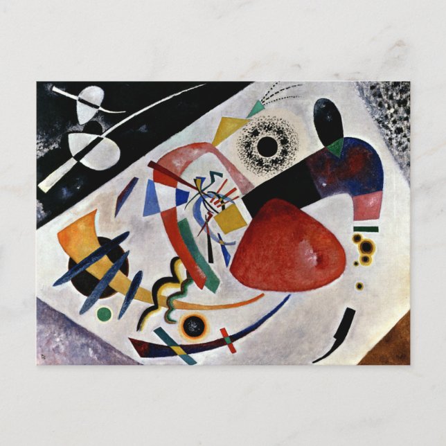 Carte Postale Kandinsky - Red Spot II (Devant)