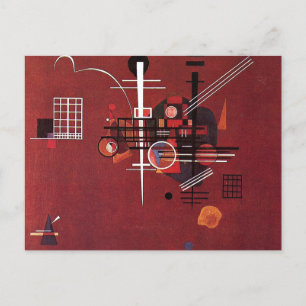 Carte Postale Kandinsky - Rouge mouillé