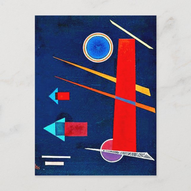 Carte Postale Kandinsky - Rouge puissant (Devant)
