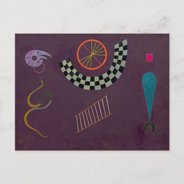 Carte Postale Kandinsky - Ruban et Carré (Devant)