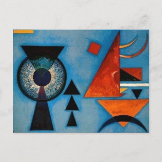 Carte Postale Kandinsky Soft Hard Abstrait (Devant)