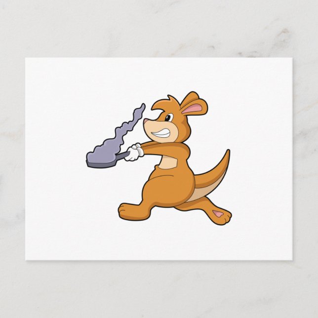 Carte Postale Kangaroo as Cook (Devant)