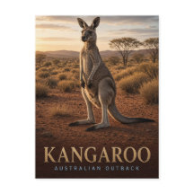 Kangourou faune de l'arrière-pays australien ANIMA