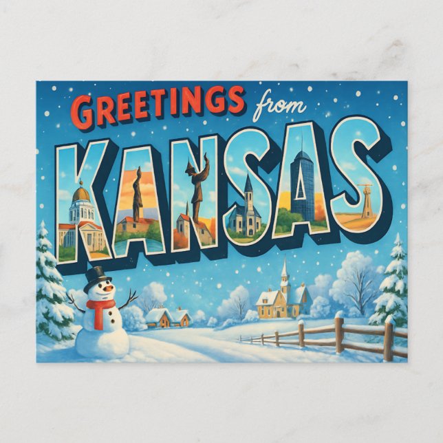 Carte postale KANSAS (Devant)
