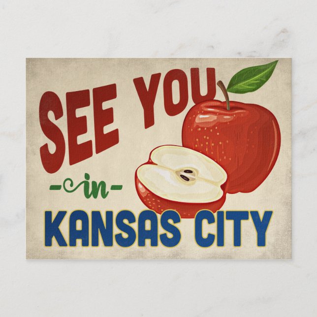 Carte Postale Kansas City Missouri Apple - Vintage voyage (Devant)
