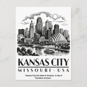 Carte Postale Kansas City Missouri États-Unis
