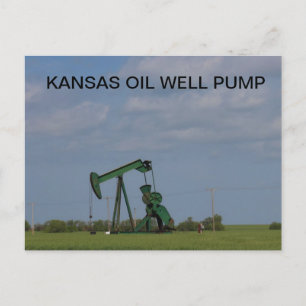 Carte postale KANSAS OIL WELL PUMP