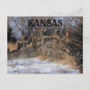 Carte postale Kansas Old Wooden Fence