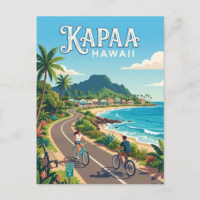 Carte Postale Kapaa États-Unis (Devant)
