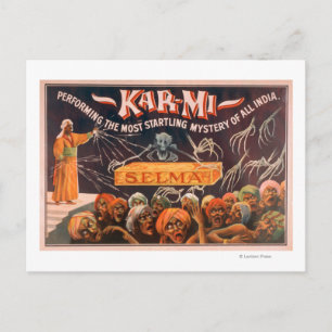 Carte Postale Kar-mi "Le mystère le plus étonnant de toute l'Ind
