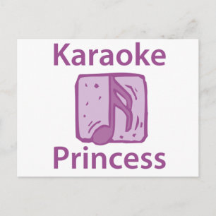 Carte Postale Karaoke Princess