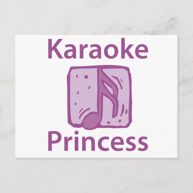 Carte Postale Karaoke Princess (Devant)