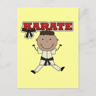 Carte Postale KARATE - African American Boy Tshirts and Gifts
