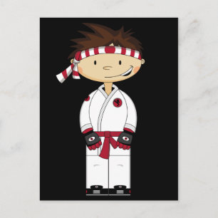 Carte postale Karate Boy