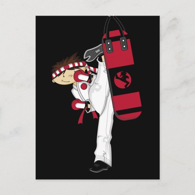 Carte postale Karate Boy (Devant)