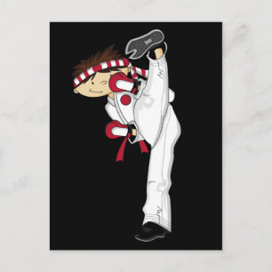 Carte postale Karate Boy