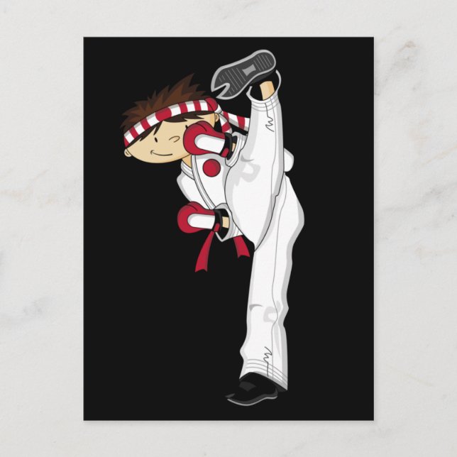 Carte postale Karate Boy (Devant)