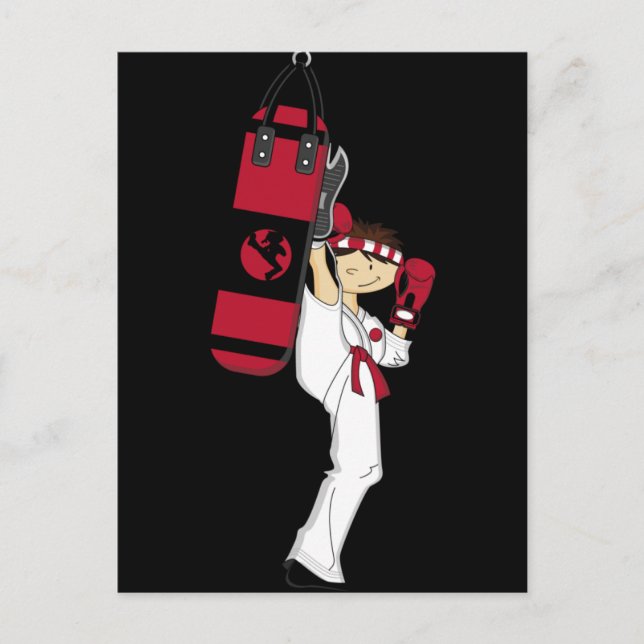 Carte postale Karate Boy (Devant)