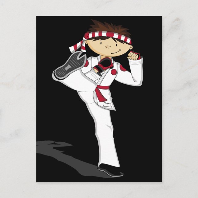 Carte postale Karate Boy (Devant)