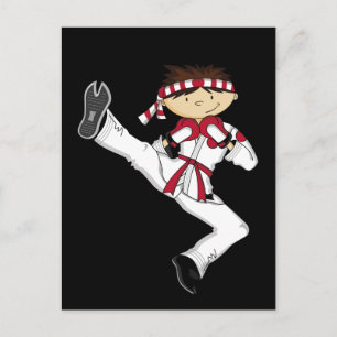 Carte postale Karate Boy