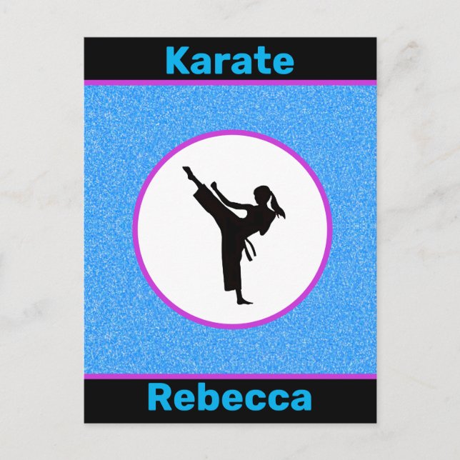 Carte Postale Karate Girls Sparkle (Devant)