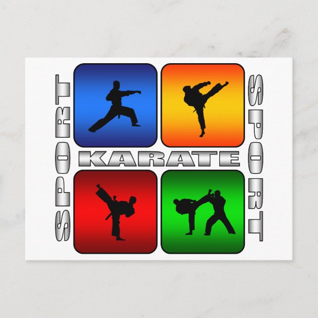 Carte Postale Karate spectaculaire (Devant)