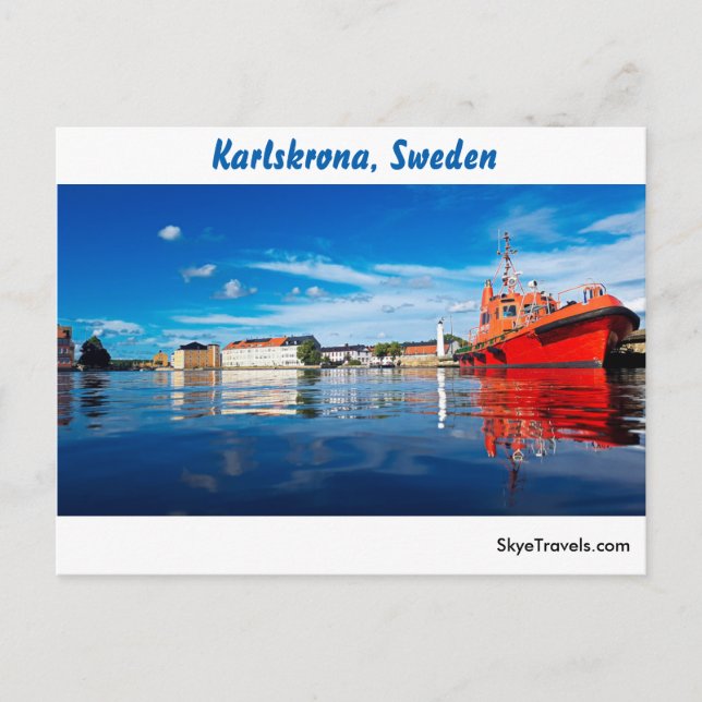 Carte Postale Karlskrona, Suède (Devant)
