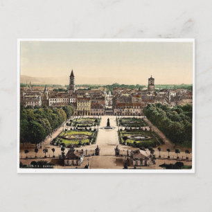 Carte Postale Karlsruhe, vue générale, Baden, Allemagne magnific