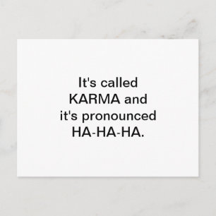 Carte postale Karma