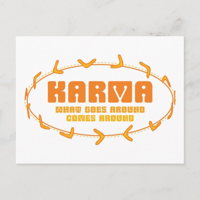 Carte Postale Karma Boomerang (Devant)