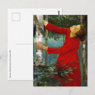 Carte Postale Károly Ferenczy - Chant d'oiseau